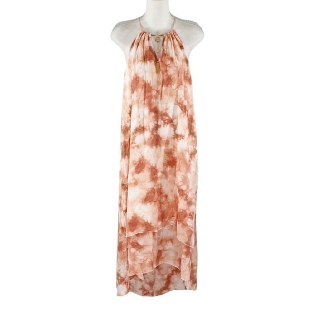 NWT Mlle Gabrielle tie dye halter dress O4